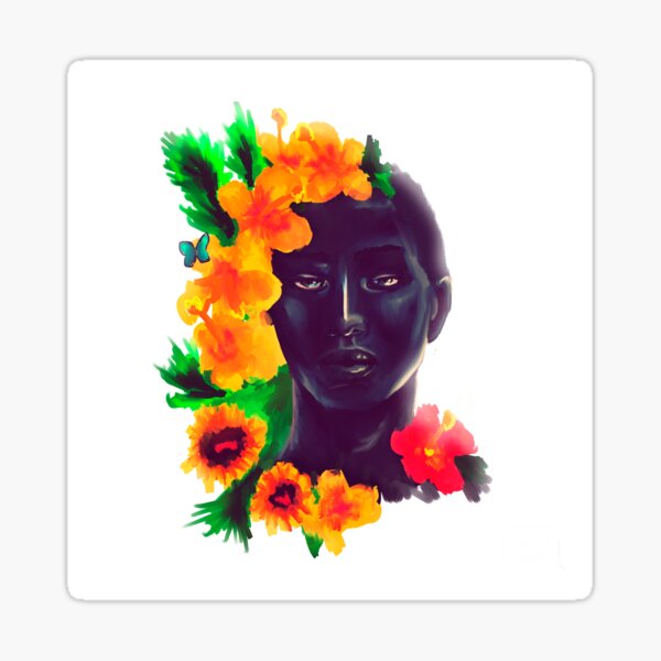 Item preview, Man with flowers designed and sold by ariel-warukunai.