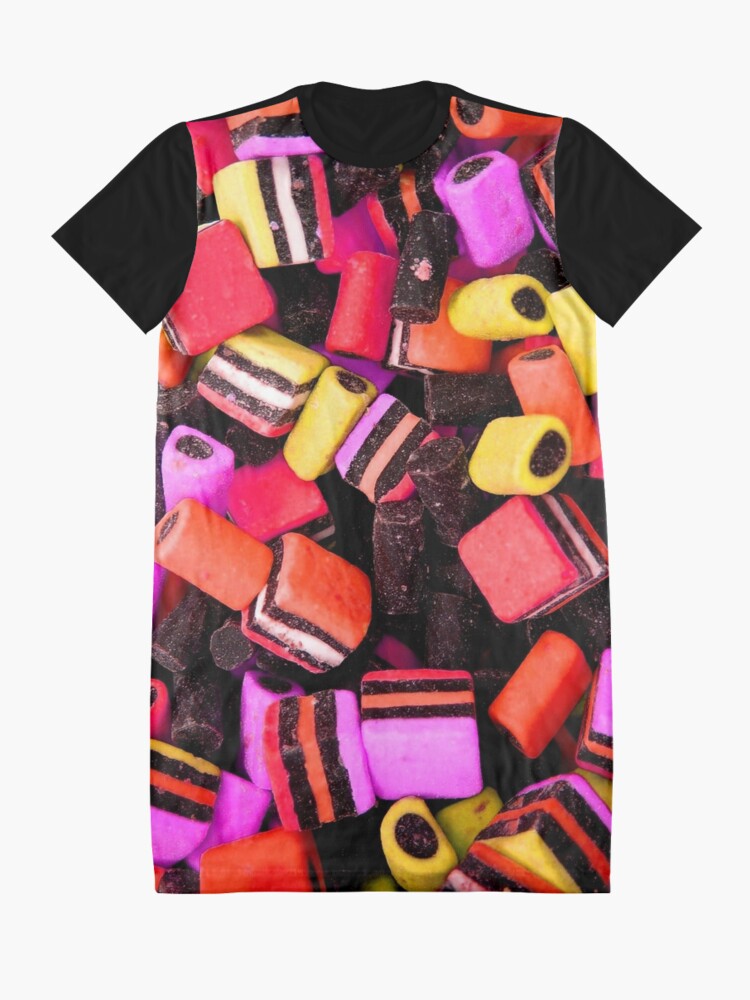 Download "LIQUORICE (ALLSORTS)" Graphic T-Shirt Dress by IMPACTEES ...