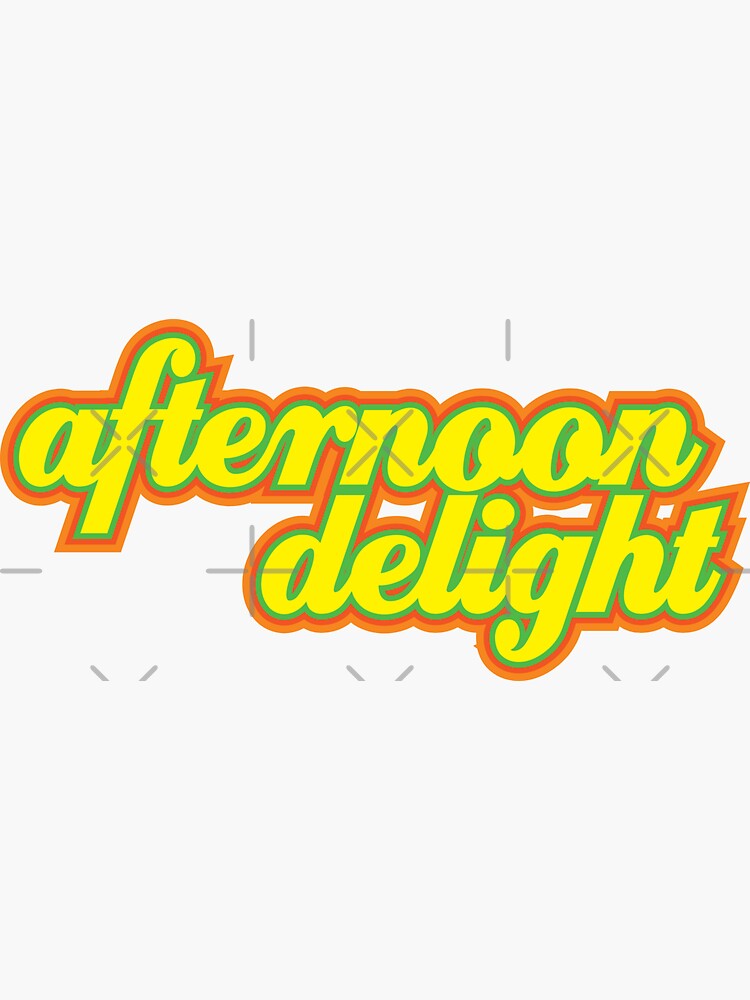 "Afternoon Delight" Sticker for Sale by monkeysoup Redbubble