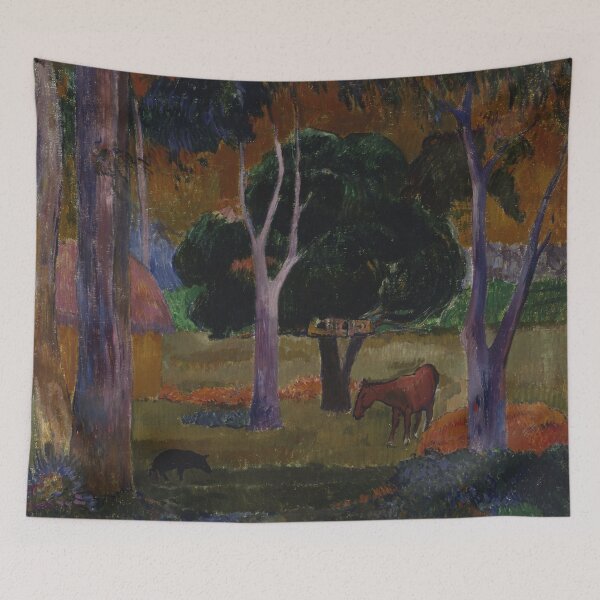 Item preview, Paul Gauguin - Landscape with a Pig and a Horse (Hiva Oa) designed and sold by VibrantDesign.