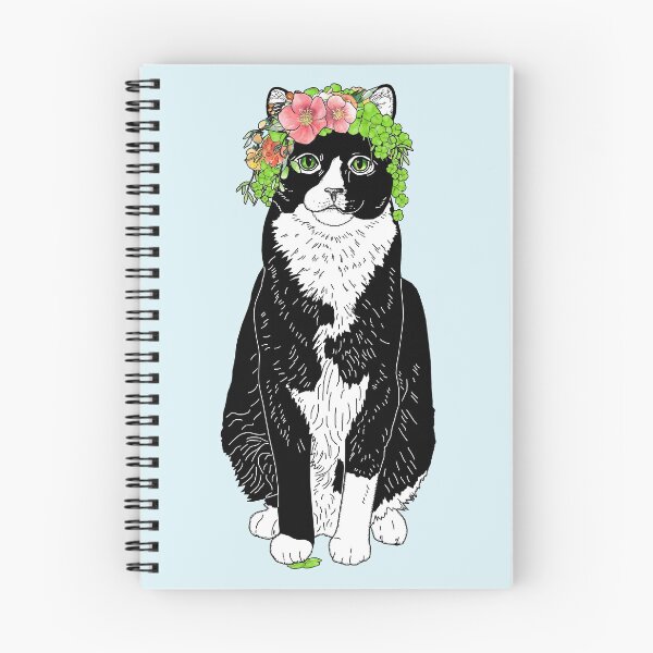Item preview, Tuxedo Cat - In flowers and shamrocks designed and sold by aheadgraphics.