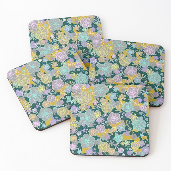 Item preview, GOLD AND GREEN FLORAL iPhone Case designed and sold by aydapadi.