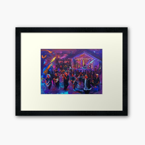 Mike Weiley tribute Hawkesbury Hotel Spy v Spy, Radiators, Gangajang Framed Art Print
