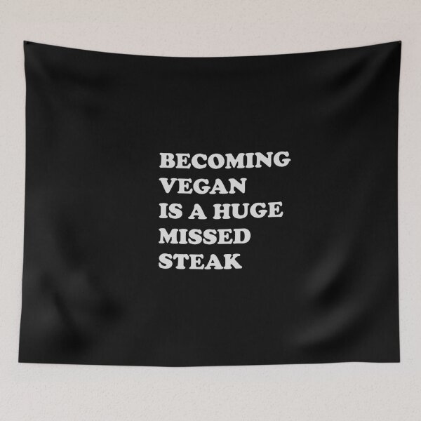 Item preview, BECOMING VEGAN IS A HUGE MISSED STEAK Shirts designed and sold by aydapadi.