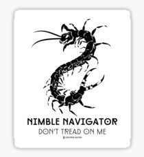 The ORIGINAL Nimble Navigator - Don't Tread On Me by Centipede Nation Sticker