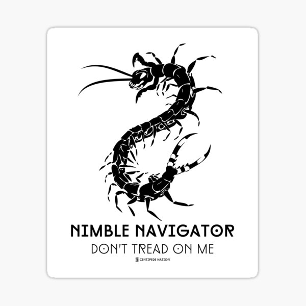 The ORIGINAL Nimble Navigator - Don't Tread On Me by Centipede Nation Sticker