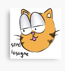Lienzo Garfield anhela la lasaña