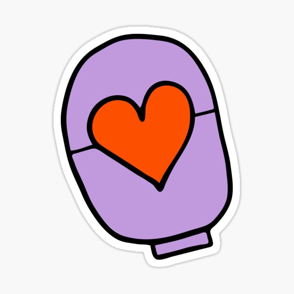 ostomy love – purple Sticker