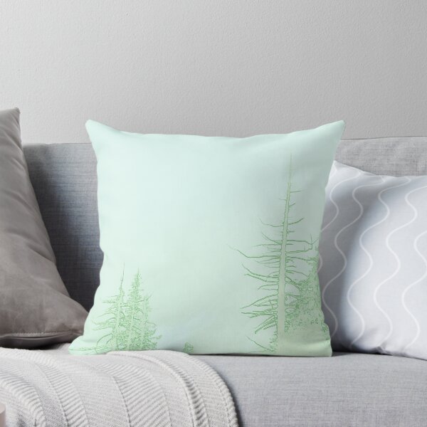 Item preview, Winter forest in palest green designed and sold by Boho Contessa.