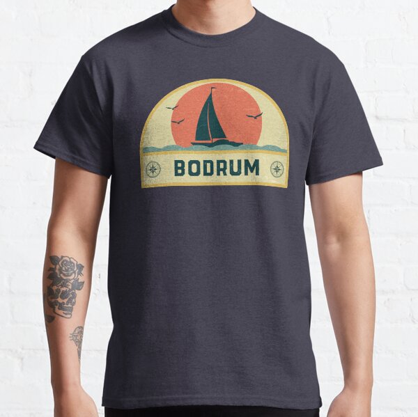 Vintage Bodrum Turkey Sailing Vacation Badge Classic T-Shirt
