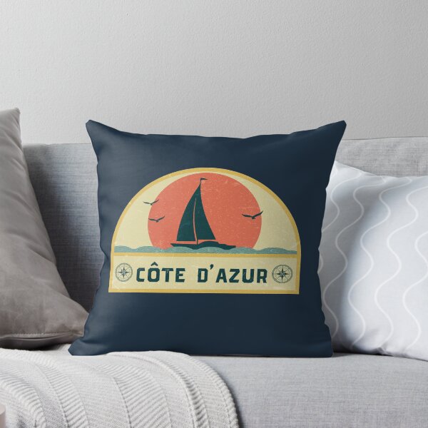 Item preview, Vintage Cote d' Azur France Sailing Vacation Badge designed and sold by dk80.