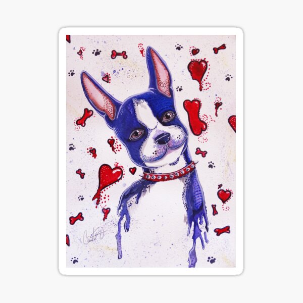 Item preview, Eli - Boston Terrier  designed and sold by Art-By-Cass.