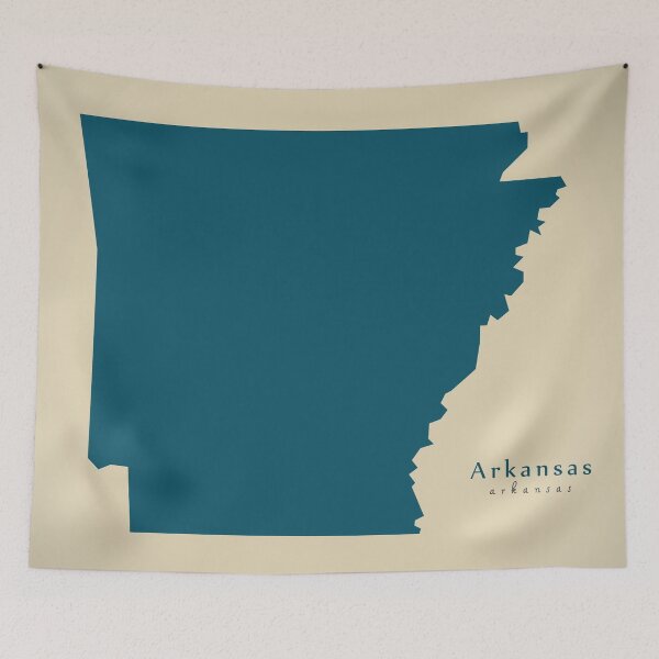 Item preview, Modern Map - Arkansas state USA designed and sold by Ingo Menhard.
