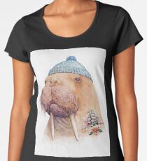 Tätowiertes Walross Frauen Premium T-Shirts
