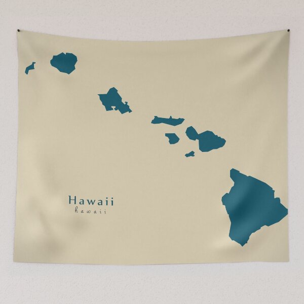Item preview, Modern Map - Hawaii state USA designed and sold by Ingo Menhard.