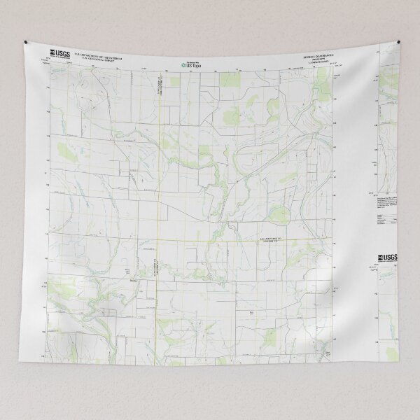 Artikelvorschau, USGS TOPO Karte Mississippi MS Brooks 20120402 TM entworfen und verkauft von WetdryvacRBO2.