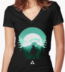 The Legend of Zelda (Green) Shirt mit V-Ausschnitt
