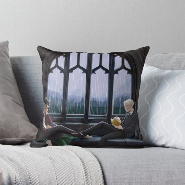 Rainy Day Drarry Throw Pillow