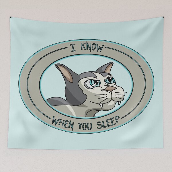 Item preview, Sly Cat - I know when you sleep designed and sold by John-Frum.