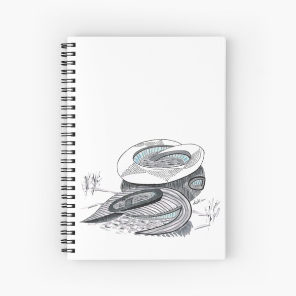 Wave Castle - Round Spiral Notebook