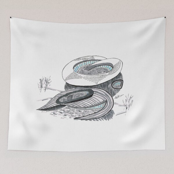 Item preview, Wave Castle - Round designed and sold by EthaArch.