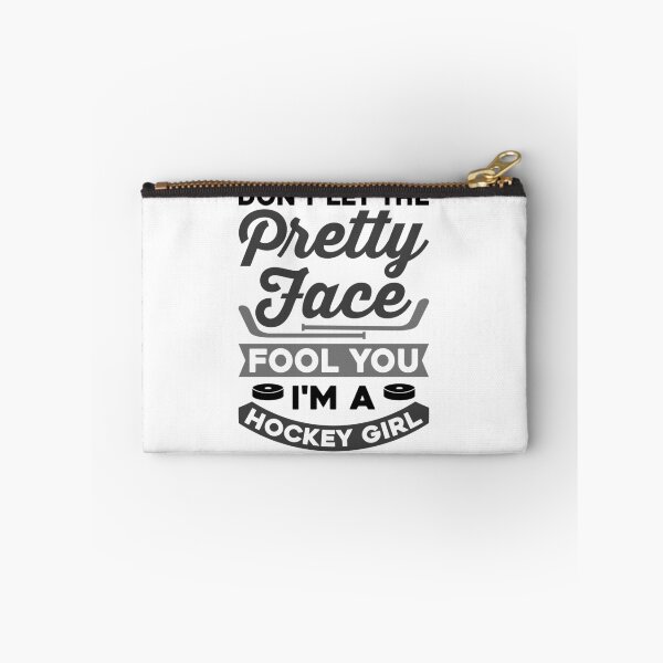 Item preview, Don`t let the pretty face fool you - Girl Hockey T-Shirt - Gift Idea designed and sold by Adriancryp.