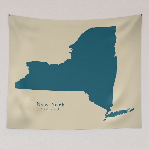Item preview, Modern Map - New York state USA designed and sold by Ingo Menhard.