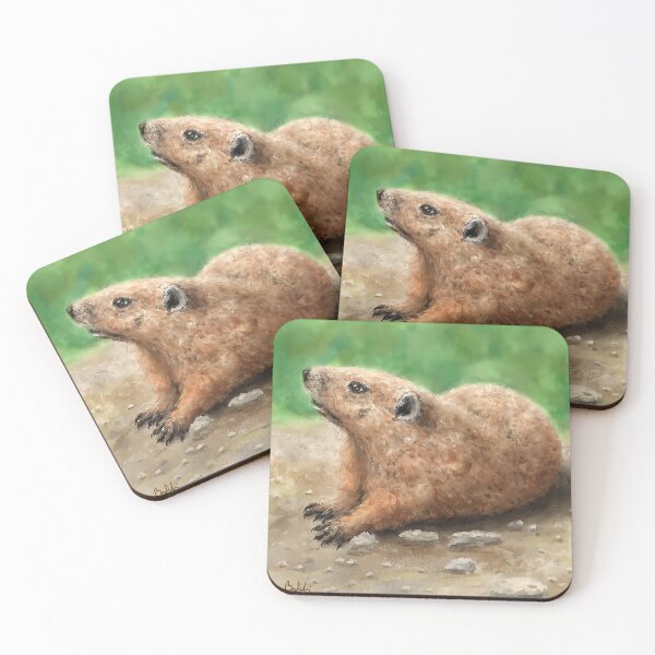 Item preview, Painting of a Groundhog Looking Up, in a Green Field designed and sold by ibadishi.