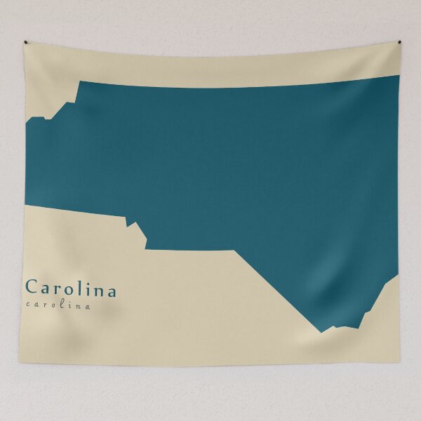 Item preview, Modern Map - North Carolina state USA designed and sold by Ingo Menhard.