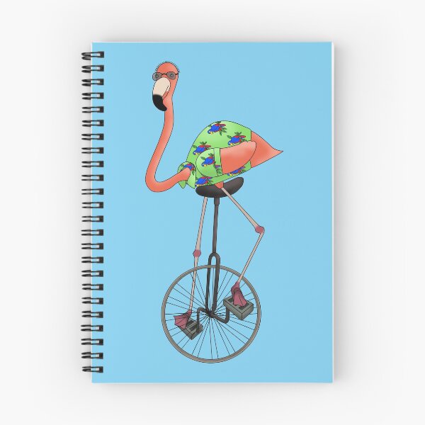 Item preview, Unicycle pink flamingo designed and sold by SnailAndCo.