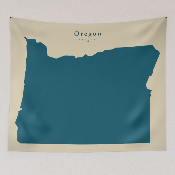 Item preview, Modern Map - Oregon state USA designed and sold by Ingo Menhard.