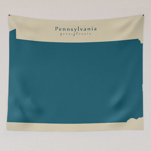Item preview, Modern Map - Pennsylvania state USA designed and sold by Ingo Menhard.