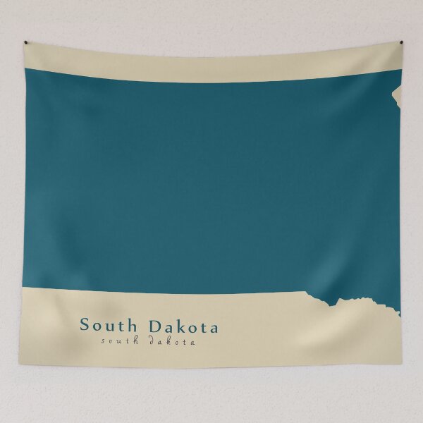 Item preview, Modern Map - South Dakota state USA designed and sold by Ingo Menhard.