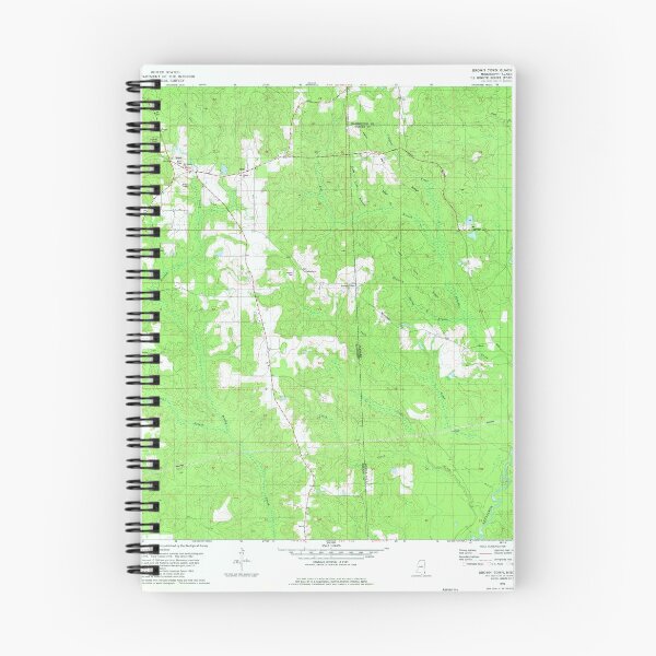Item preview, USGS TOPO Map Mississippi MS Brown Town 335400 1982 24000 designed and sold by WetdryvacRBO2.