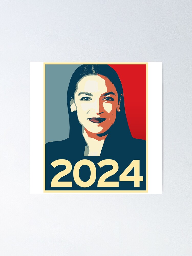 "Alexandria OcasioCortez 2024" Poster by popdesigner Redbubble