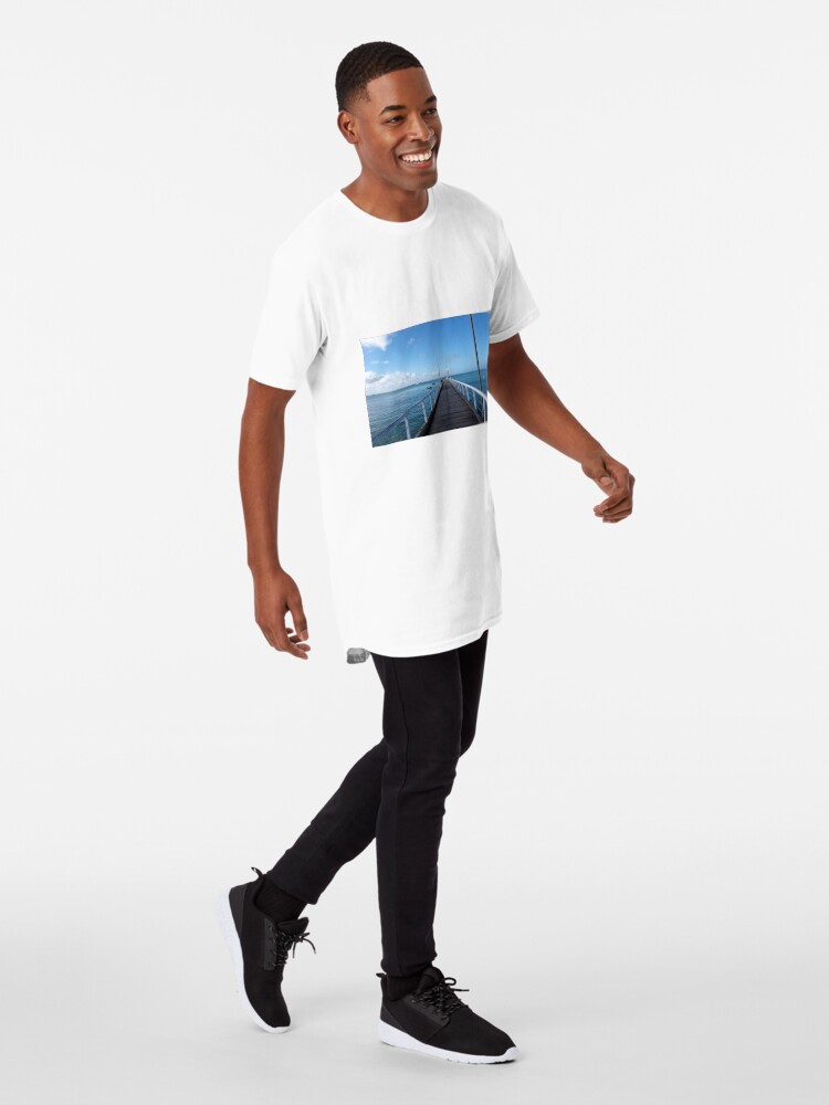 Alternate view of Beachport Jetty, Limestone Coast, South Australia. Long T-Shirt