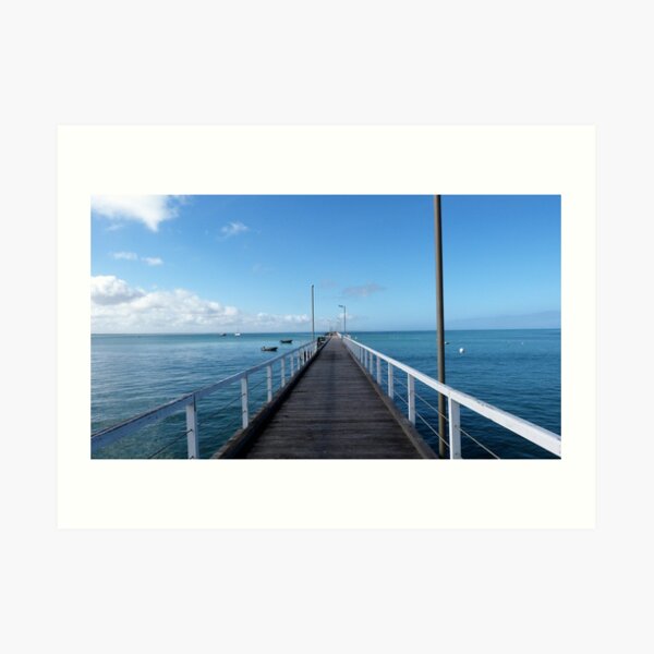 Beachport Jetty, Limestone Coast, South Australia. Art Print