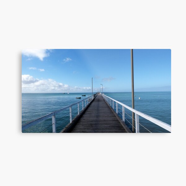 Beachport Jetty, Limestone Coast, South Australia. Metal Print