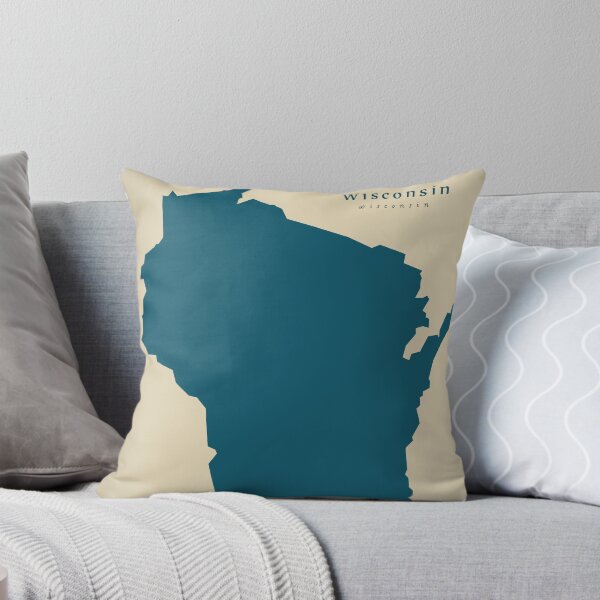 Item preview, Modern Map - Wisconsin state USA designed and sold by Ingo Menhard.