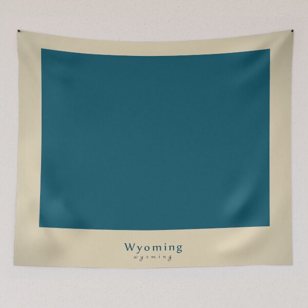 Item preview, Modern Map - Wyoming state USA designed and sold by Ingo Menhard.