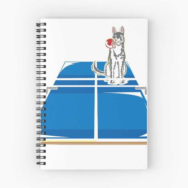 Item preview, Guarding dog companion table tennis sport gift designed and sold by Mic Designs.