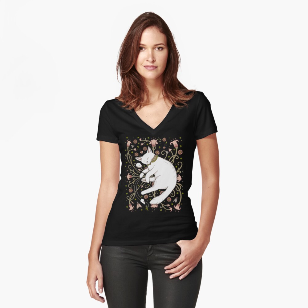 Item preview, Fitted V-Neck T-Shirt designed and sold by AnitaInverarity.