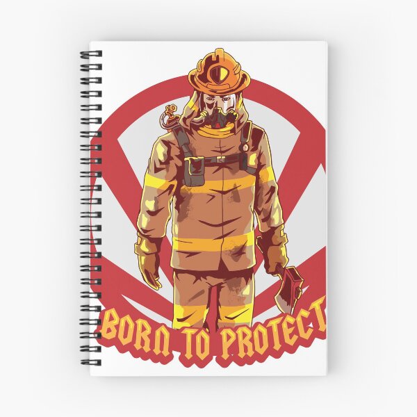 Item preview, Firefighter protect call fire brigade truck gift designed and sold by Mic Designs.
