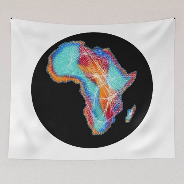 Artikelvorschau, Kontinent Afrika, Land, Südafrika, Streichkunst entworfen und verkauft von DebbieJoyArt.
