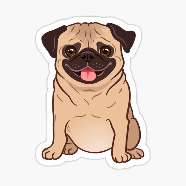Item preview, Cute pug designed and sold by criarte.