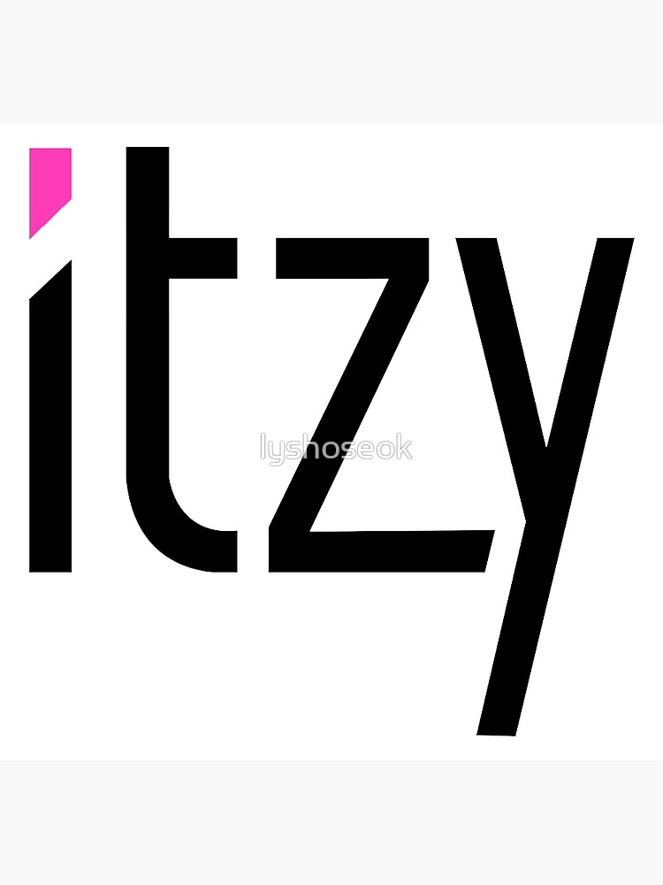 Itzy Logo Black Greeting Card By Lyshoseok Redbubble