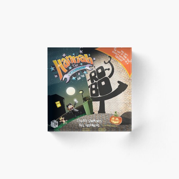 Hannah the Spanner and the Robot Acrylic Block