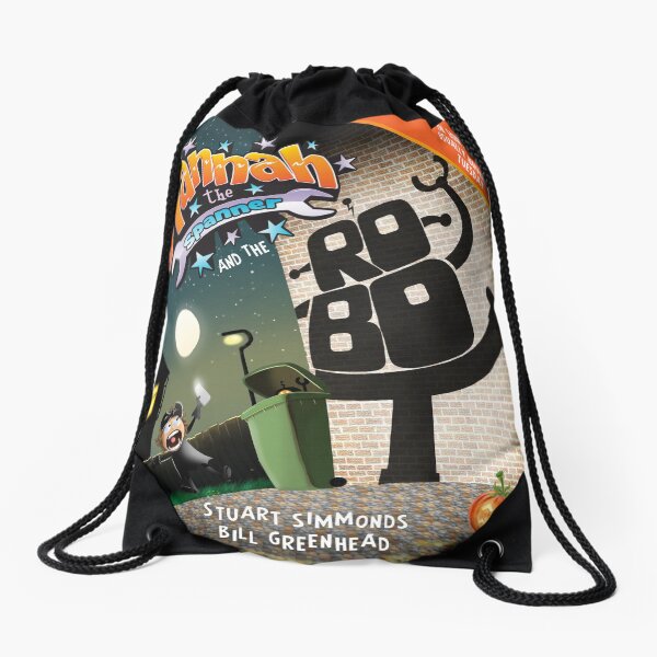 Hannah the Spanner and the Robot Drawstring Bag