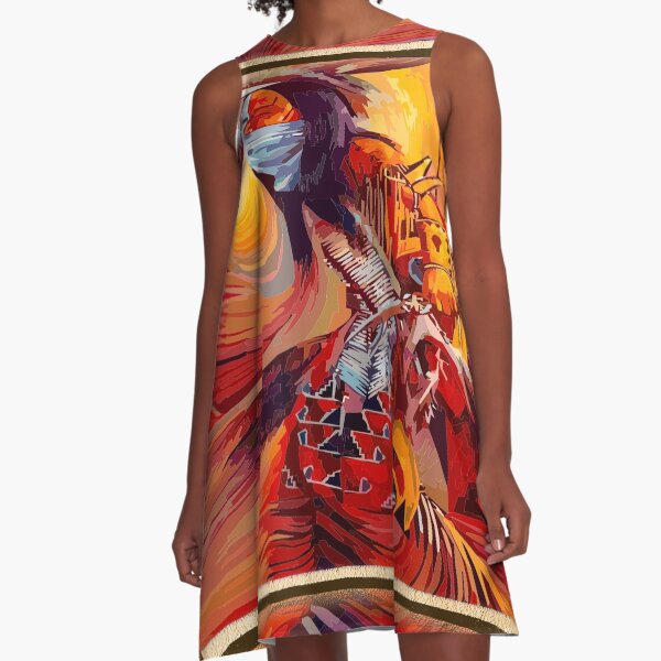 fwc 0542 Native American A-Line Dress