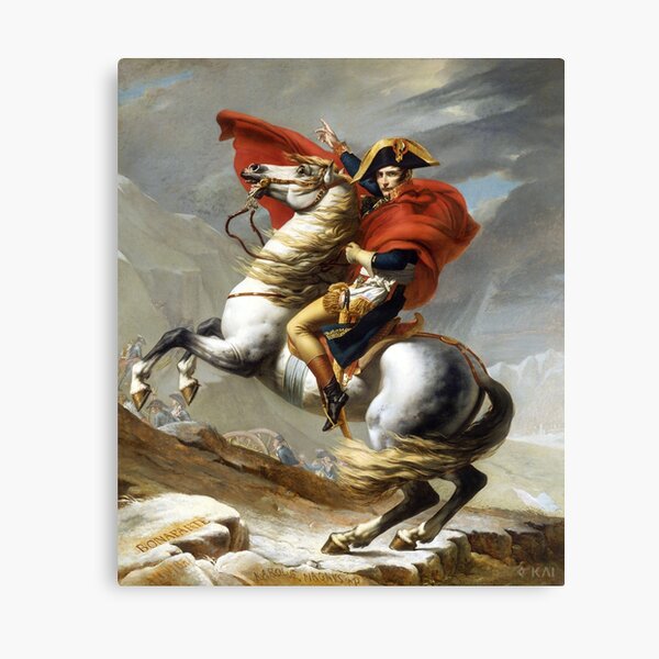 Item preview, Napoleon Crossing the Alps Painting Restored designed and sold by KAI-Studio.